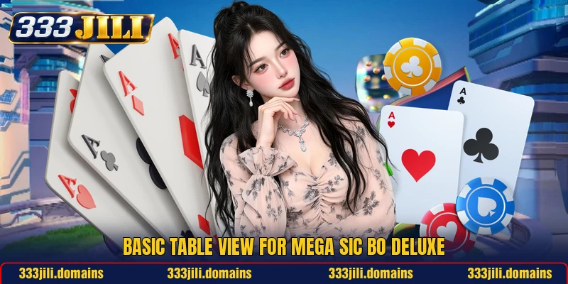Basic table view for Mega Sic Bo Deluxe