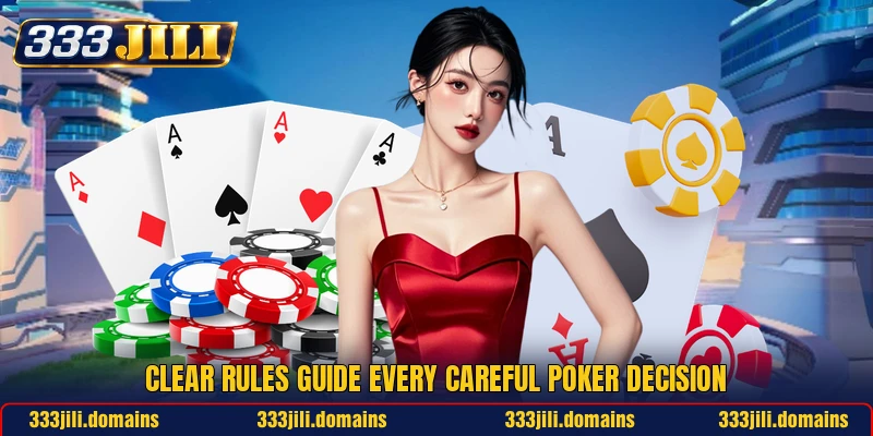 Clear rules guide every careful poker decision