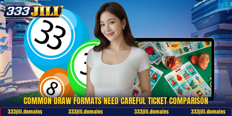 Common draw formats need careful ticket comparison Common draw formats need careful ticket comparison