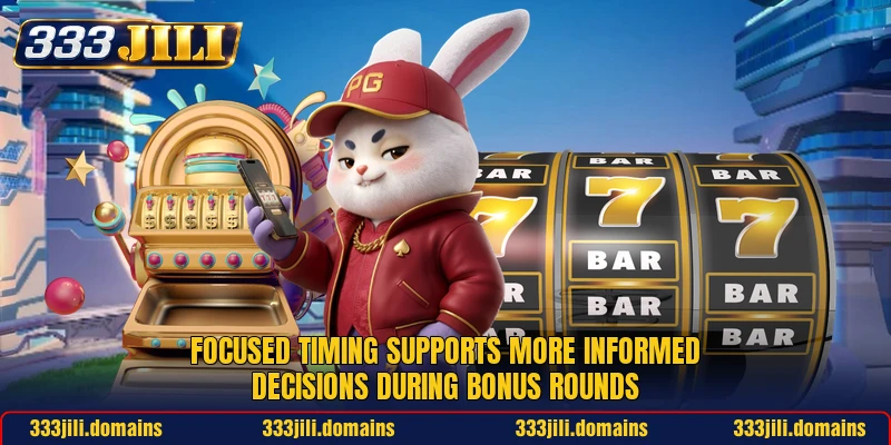 Focused timing supports more informed decisions during bonus rounds