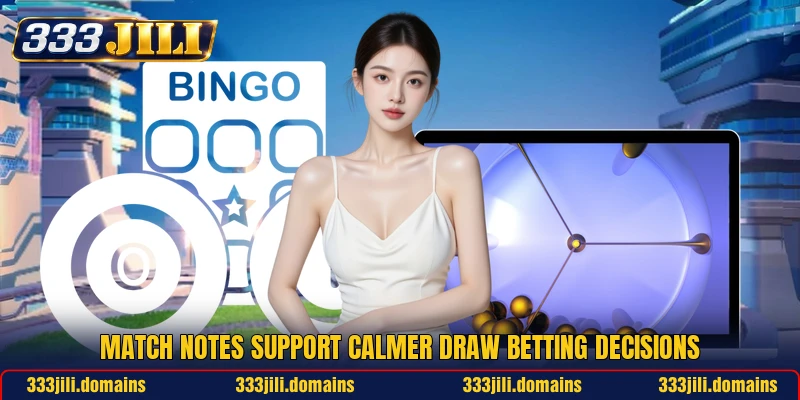 Match notes support calmer draw betting decisions