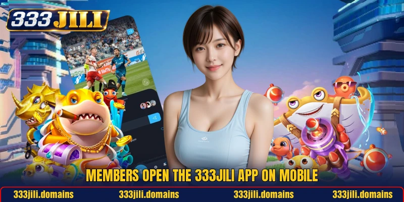 Members open the 333JILI app on mobile