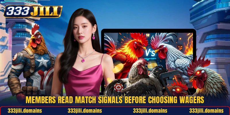 Members read match signals before choosing wagers
