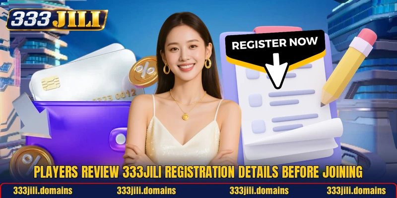 Players review 333JILI registration details before joining