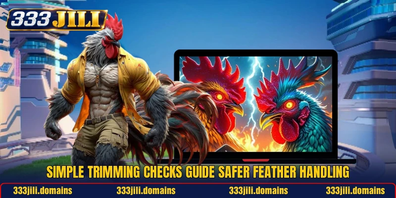 Simple trimming checks guide safer feather handling