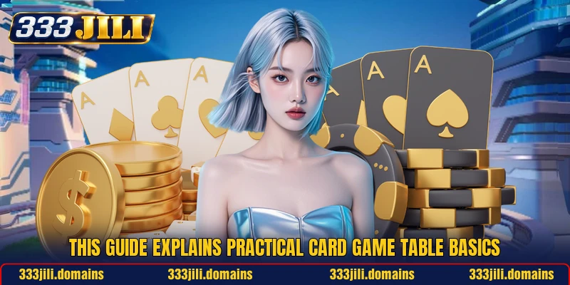This guide explains practical card game table basics